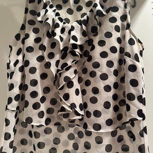 Polka dots White and Black top.